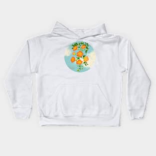 Minhwa: Trumpet Creeper D Type (Korean traditional/folk art) Kids Hoodie